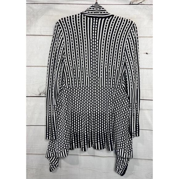 ZOZO Cardigan Sweater White Navy Size SM Preppy Chic - Picture 3 of 5